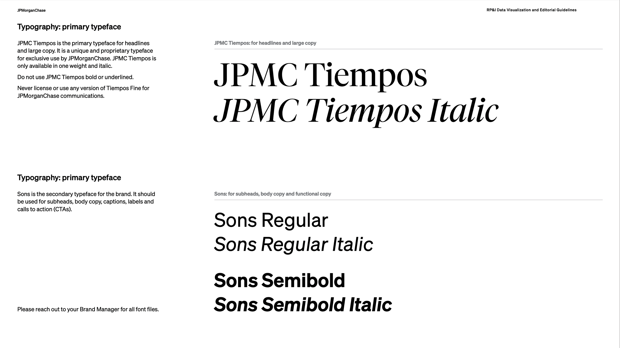 Typography: Primary Typeface